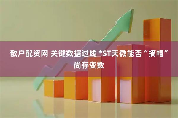 散户配资网 关键数据过线 *ST天微能否“摘帽”尚存变数